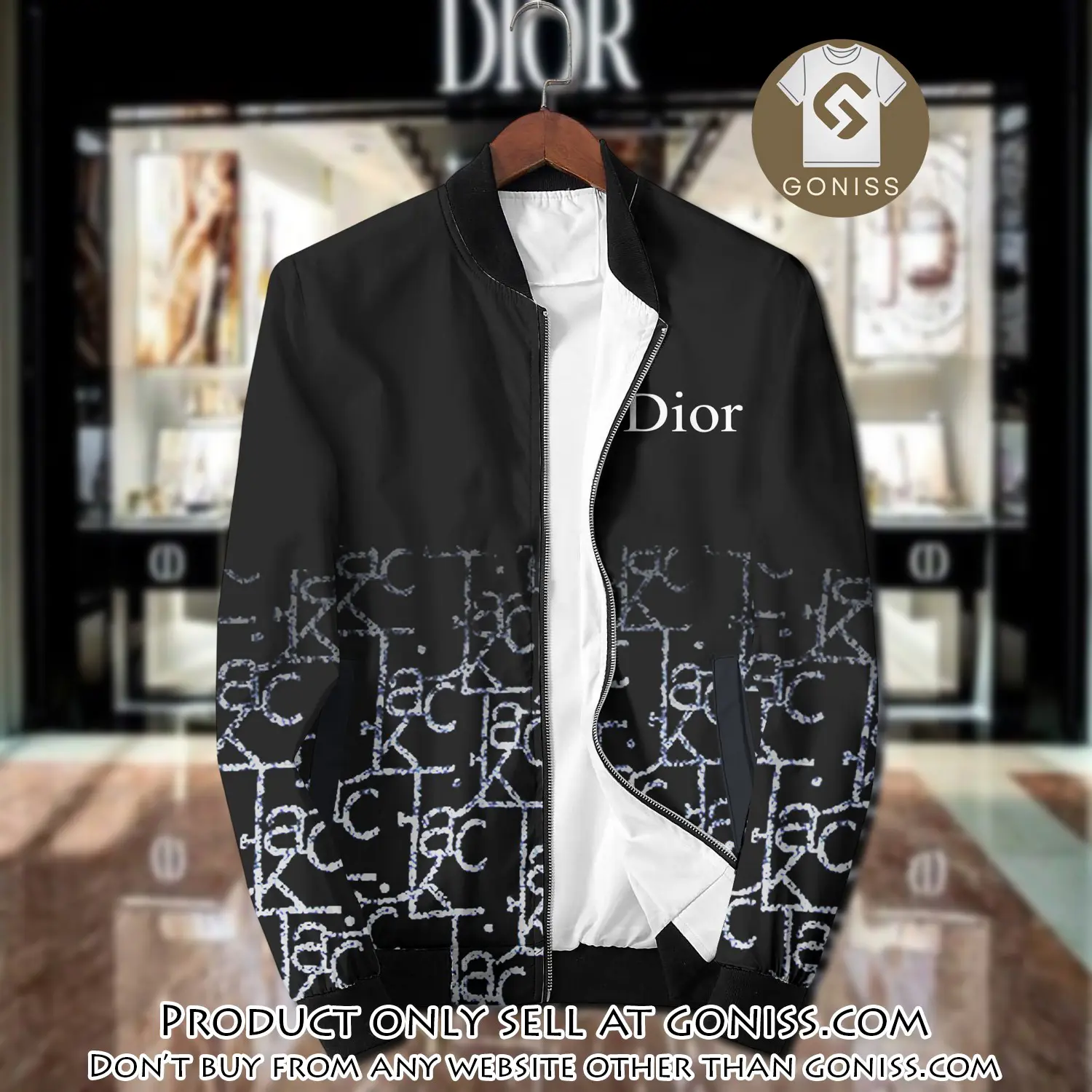 Dior luxury brand varsity zipper jacket vst1029 gn1145325